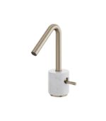 Aquabrass MARMO Single-Hole Lavatory Faucet White Carrara Marble CL14BC - Image 5