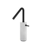 Aquabrass MARMO Tall Single-Hole Lavatory Faucet White Carrara Marble CL20BC - Image 4