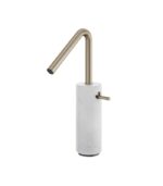 Aquabrass MARMO Tall Single-Hole Lavatory Faucet White Carrara Marble CL20BC - Image 5