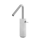 Aquabrass MARMO Tall Single-Hole Lavatory Faucet White Carrara Marble CL20BC