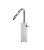 Aquabrass MARMO Tall Single-Hole Lavatory Faucet White Carrara Marble CL20BC - Image 7
