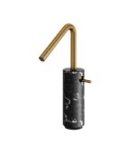 Aquabrass MARMO Tall Single-Hole Lavatory Faucet Black Carrara Marble CL20NM - Image 3