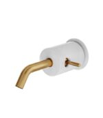 Aquabrass MARMO Wall Mount Lavatory Faucet White Carrara Marble CL28BC - Image 3