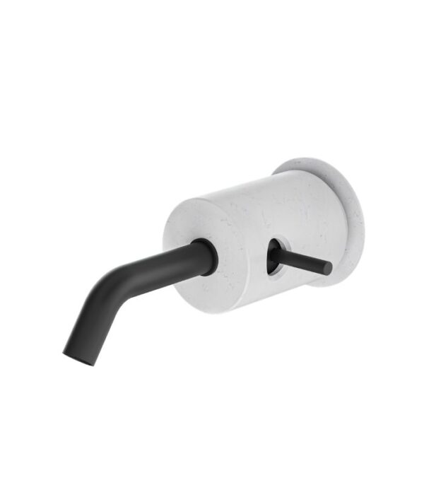 Aquabrass MARMO Wall Mount Lavatory Faucet White Carrara Marble CL28BC - Image 4