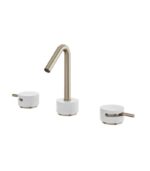 Aquabrass MARMO Widespread Lavatory Faucet White Carrara Marble CL16BC - Image 5