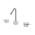 Aquabrass MARMO Widespread Lavatory Faucet White Carrara Marble CL16BC