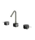 Aquabrass MARMO Widespread Lavatory Faucet Black Carrara Marble CL16NM - Image 7