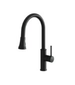 Aquabrass Margherita Pull-Down Kitchen Faucet 6845N, Lead-Free Brass, 3-Mode - Image 3