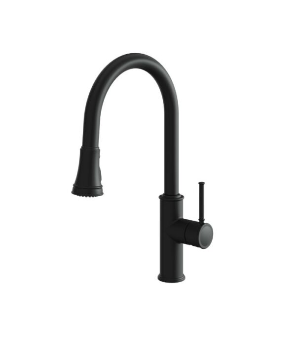 Aquabrass Margherita Pull-Down Kitchen Faucet 6845N, Lead-Free Brass, 3-Mode - Image 3