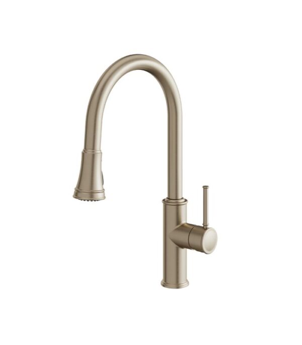 Aquabrass Margherita Pull-Down Kitchen Faucet 6845N, Lead-Free Brass, 3-Mode - Image 4