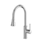 Aquabrass Margherita Pull-Down Kitchen Faucet 6845N, Lead-Free Brass, 3-Mode
