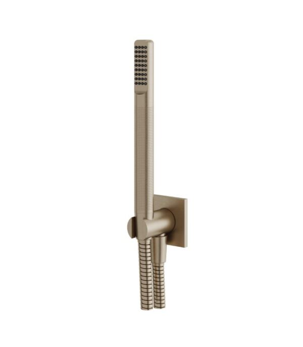 Aquabrass Square Round Handshower Set with Square Flange HSS374 - Image 5