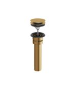 Aquabrass UNI99 Universal Round Press Pop-Up Drain Solid Brass - Image 3
