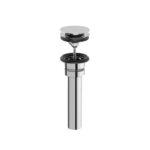 Aquabrass UNI99 Universal Round Press Pop-Up Drain Solid Brass