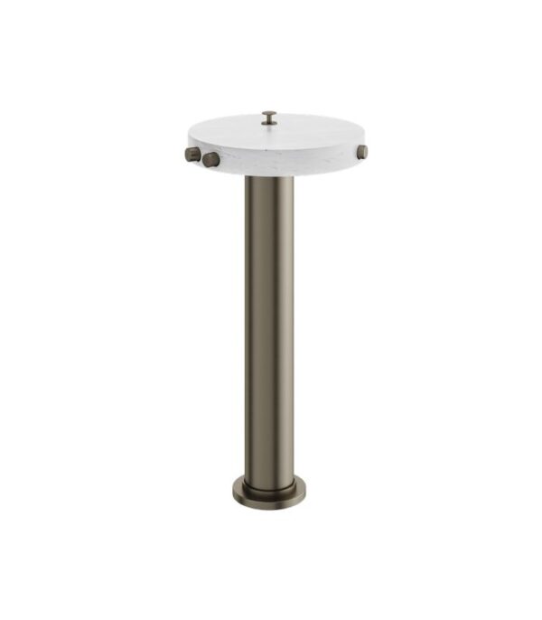 Aquabrass MARMO CL85BC Floor Mount Tub Filler White Carrara Marble - Image 2