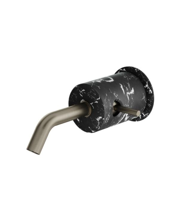 Aquabrass MARMO CL28NM Wall Mount Lavatory Faucet Black Carrara Marble - Image 2