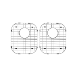 Vogt Fischa Pair of Bottom Grids for Sink BG.2918.F18P