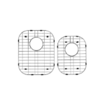 Vogt Siena Pair of Bottom Grids for Sink Kitchen Accessory BG.3220.S18P