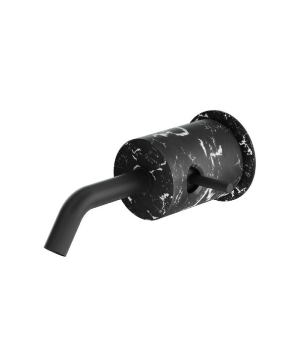 Aquabrass MARMO CL28NM Wall Mount Lavatory Faucet Black Carrara Marble - Image 4