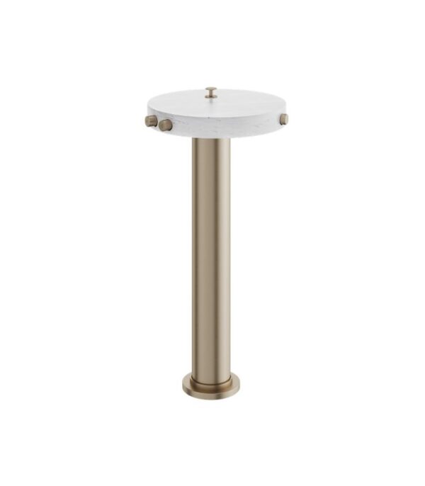 Aquabrass MARMO CL85BC Floor Mount Tub Filler White Carrara Marble - Image 5