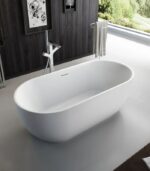 Bain Signature Lily 67 White Matte Freestanding Bathtub BT-218-67-WM