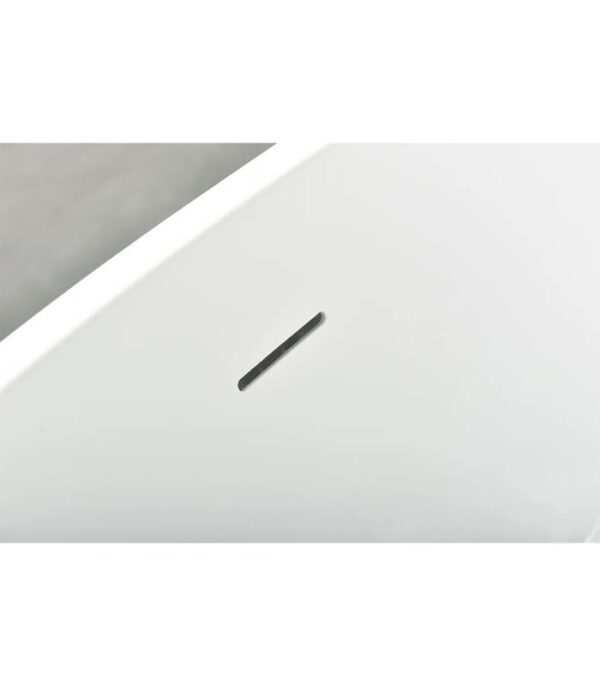 Bain Signature Ethan 59 in. Freestanding Corner Bathtub White - Image 6