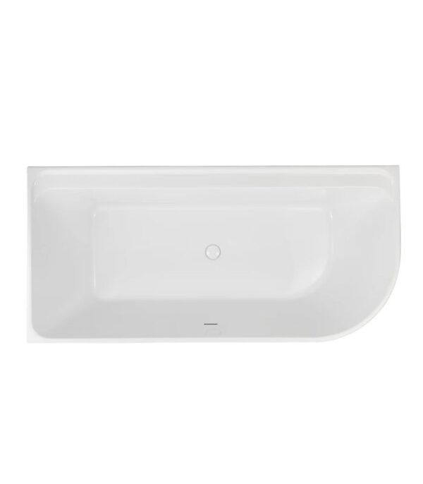 Bain Signature Ethan 59 in. Freestanding Corner Bathtub White - Image 3