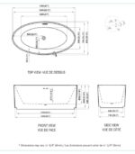 Bain Signature Monica 67 Freestanding Bathtub BT-7687 - Image 7