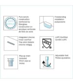 Bain Signature Monica 67 Freestanding Bathtub BT-7687 - Image 8