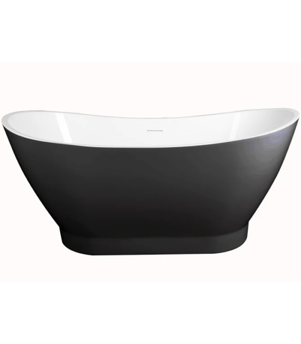 Bain Signature Naya 59 Black Matte Freestanding Bathtub - Image 2