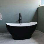 Bain Signature Naya 59 Black Matte Freestanding Bathtub
