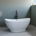 Bain Signature Naya 59 White Matte Freestanding Bathtub