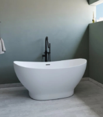 Bain Signature Naya 59 White Matte Freestanding Bathtub