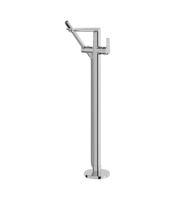Aquabrass C67 Floor Mount Tub Filler with Handshower  C6785BBC - Image 5