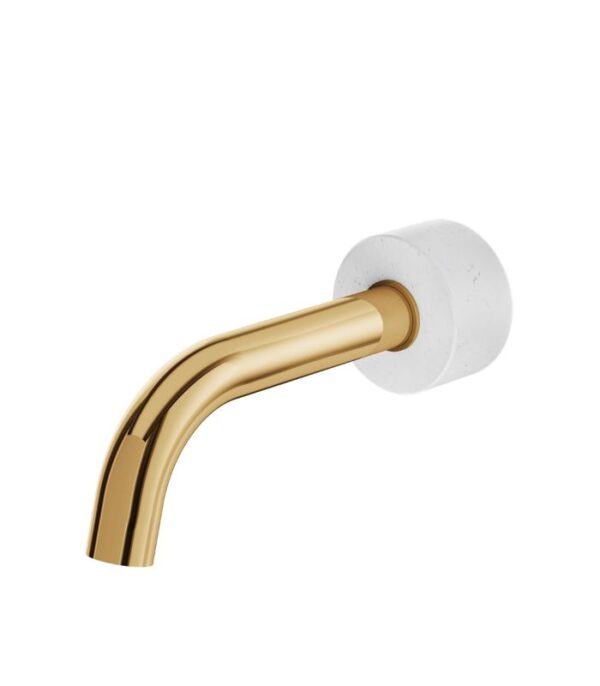 Aquabrass MARMO Round Tub Spout White Carrara Marble CL32BC - Image 6