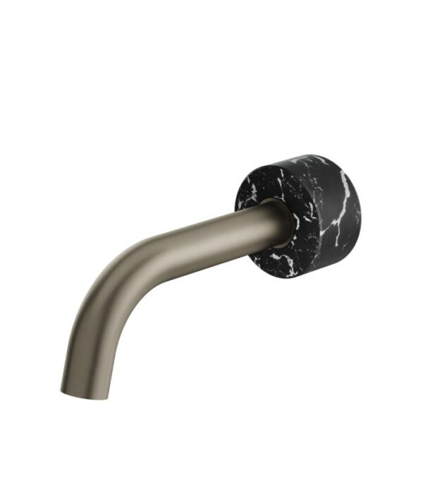 Aquabrass MARMO Round Tub Spout with Black Carrara Marble CL32NM - Image 2