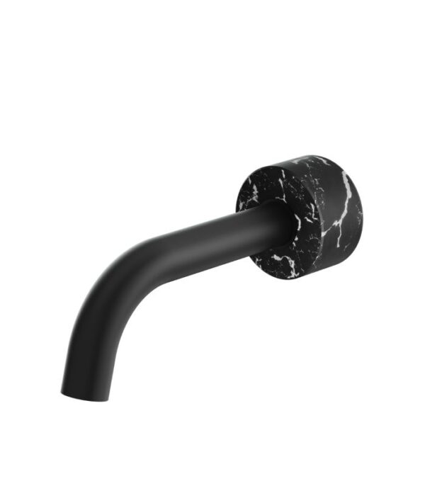 Aquabrass MARMO Round Tub Spout with Black Carrara Marble CL32NM - Image 4