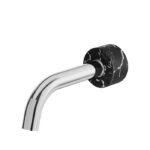 Aquabrass MARMO Round Tub Spout with Black Carrara Marble CL32NM