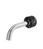 Aquabrass MARMO Round Tub Spout with Black Carrara Marble CL32NM