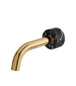 Aquabrass MARMO Round Tub Spout with Black Carrara Marble CL32NM - Image 6