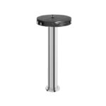 Aquabrass MARMO Floor Mount Tub Filler with Hidden Handshower Black Carrara Marble CL85NM