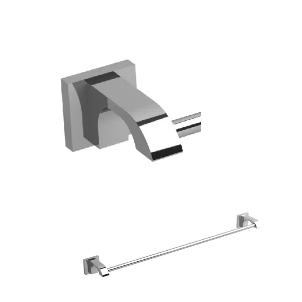 Chrome House of Rohl Zendo™ 24" Towel Bar ZO5 - Image 1