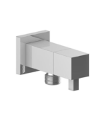 Vogt Square Brass Elbow Connector with Shut-Off Bathroom Supply Elbow EC.01.02
