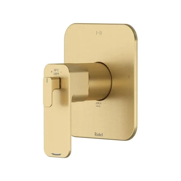 Equinox™ 1_2_ Therm & Pressure Balance Trim With 3 Functions - Satin Brass US4