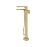 Equinox™ Thermostatic Single Hole Floor Mount Tub Filler Trim - Satin Brass US4