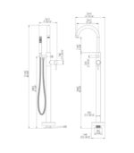 Bain Signature Victoria Freestanding Tub Filler - Image 3