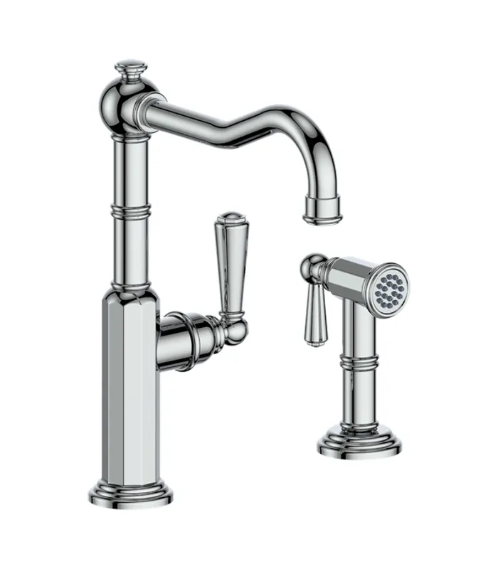 KF.12CA.2X01__chrome__KF.12CA.2101.CC.png Vogt Carinthia Kitchen Faucet with Side Spray KF.12CA.2X01 - Image 1