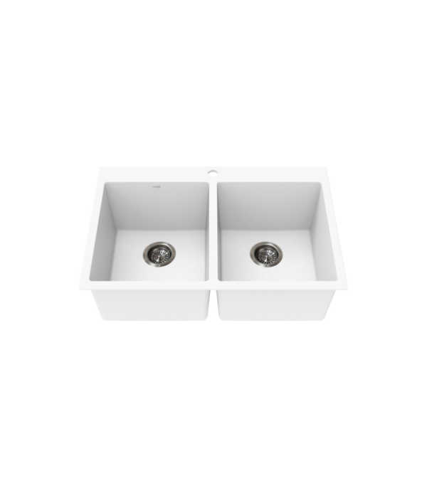 Vogt RANKWEIL GS 30″ x 20″ x 9″ Double Bowl Kitchen Sink KS.30X0.R0XG-61 - Image 4