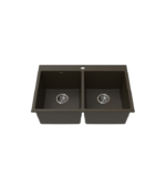 Vogt RANKWEIL GS 30″ x 20″ x 9″ Double Bowl Kitchen Sink KS.30X0.R0XG-61 - Image 3