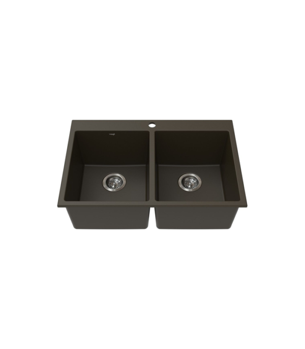 Vogt RANKWEIL GS 30″ x 20″ x 9″ Double Bowl Kitchen Sink KS.30X0.R0XG-61 - Image 3